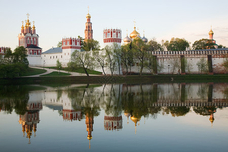 novodevichyNovodevichy女修道院旅游宗教历史教会旅行大教堂天空新圣女圆顶首都背景