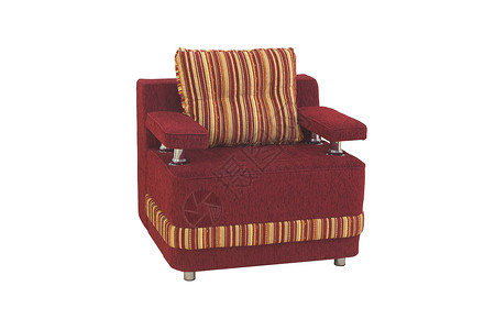 装甲主席白色棕色家具软垫装饰柔软度优雅座位红色扶手椅背景图片