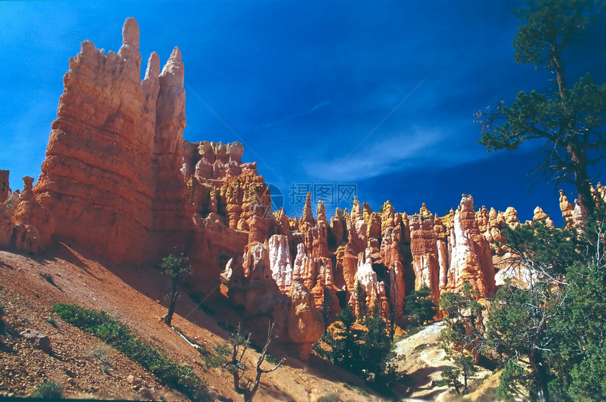 布莱岩石高原峡谷橙子国家沉积地质学公园红色侵蚀图片