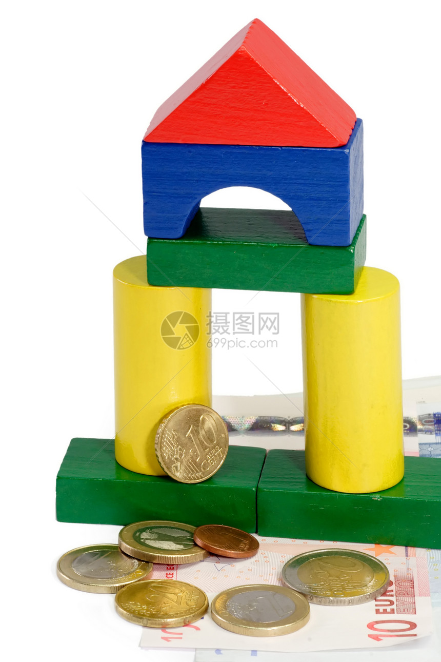 房地产犯罪行为玩具成功银行金融财富信用房子硬币投机图片