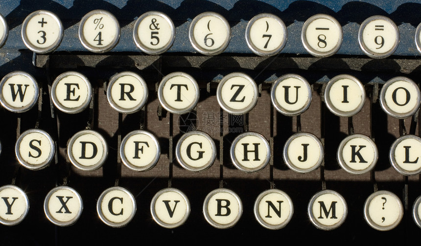 古董打字机钥匙作者金属工作技术字号圆圈字母机器首都罢工图片