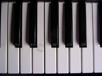 十进黑色音乐笔记白色电子钢琴钥匙键盘背景图片