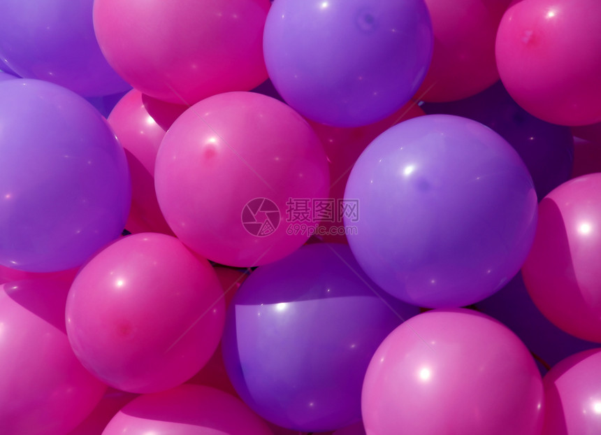 派对气球嘉年华快乐喜悦生日庆典玩具紫色粉色图片