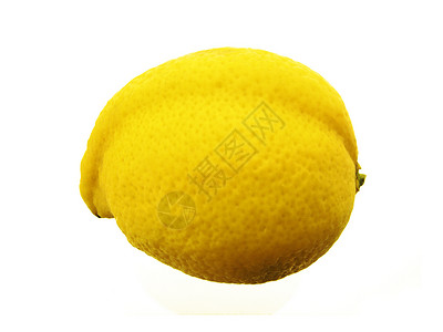 柠檬水果活力黄色食物白色背景图片