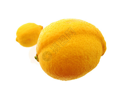柠檬黄色活力食物水果白色背景图片