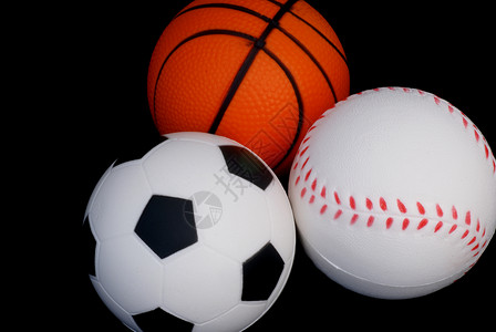 运动球棒球条纹黑色橙子足球白色篮球红色体育用品背景图片