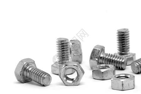 螺栓和螺丝紧固件维修线圈连接器工具圆形宏观金属硬件团体背景图片