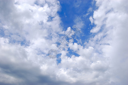 白云天空天气蓝色天堂背景图片