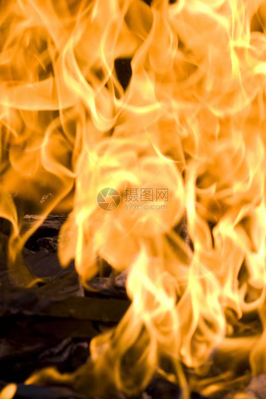 火焰燃烧红色烟火力量火花黑色营火危险活力煤炭黄色图片