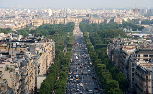 Elysee 冠军街道汽车交通背景图片