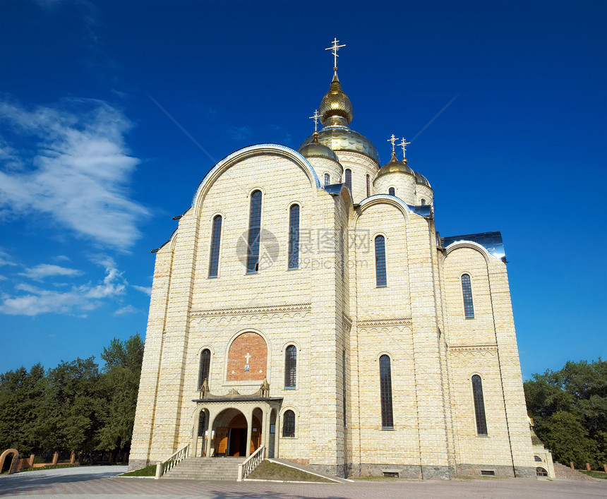 最大的乌克兰教会全景地标宗教纪念碑上帝失真大教堂圆顶建筑文化图片
