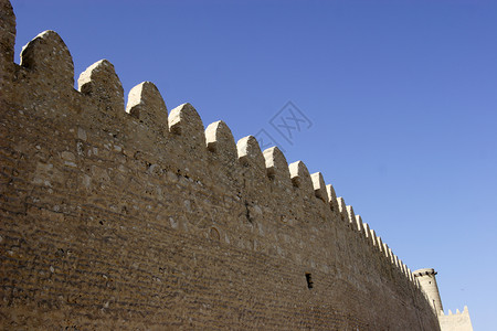 突尼斯苏塞市城市蓝色背景图片