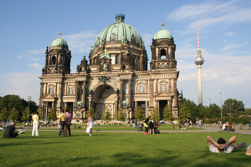 柏林大教堂游客图片