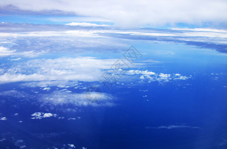 云环境飞行场景蓝色气象风景天空天气背景图片