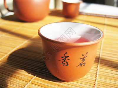 中华茶艺术茶具字体茶杯文化背景图片
