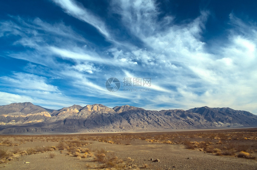 死亡谷温度盆地记录旅行假期沙漠风景国家半球公园图片