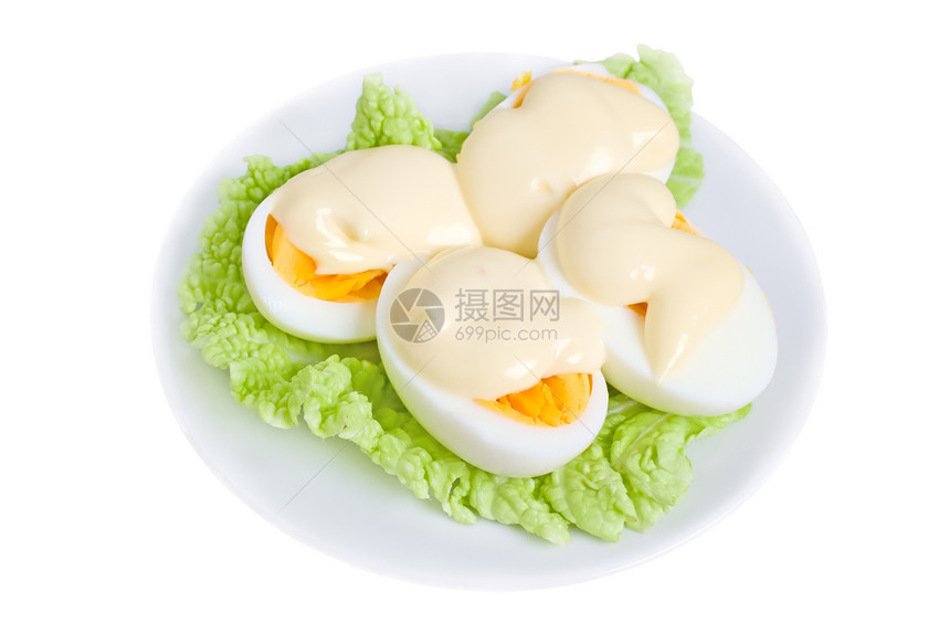 蛋黄酱饮食胚胎健康课程沙拉盘子食物蛋白营养烹饪图片