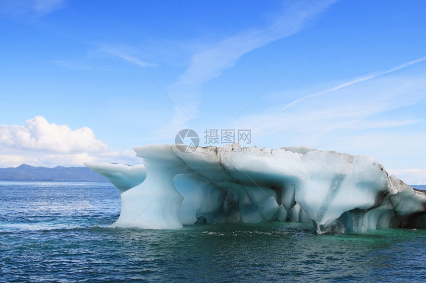 冰山假期旅行风景蓝色冰川环境图片
