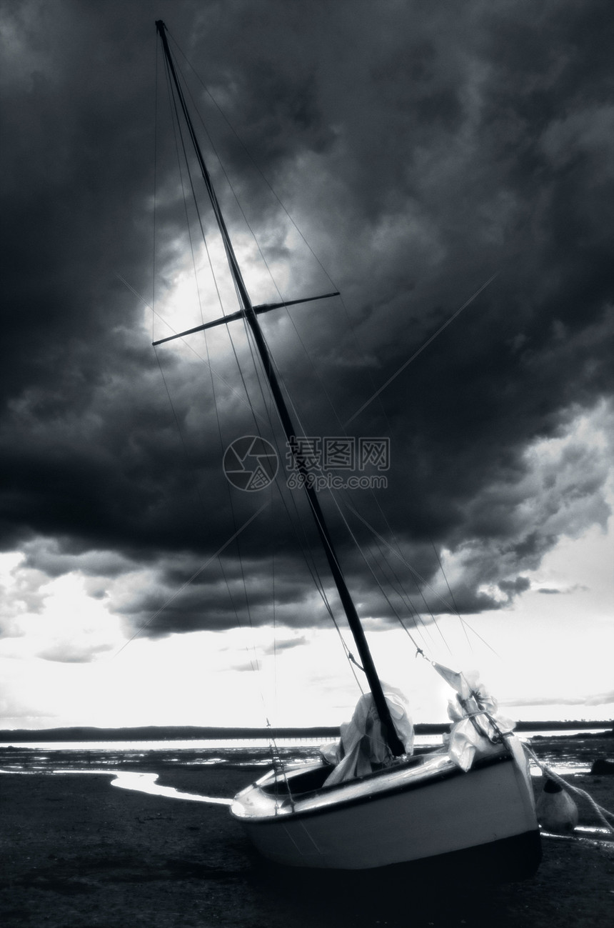 圣约翰新不伦瑞克加拿大海洋天空风景省份黑色乡村酿造白色风暴桅杆图片