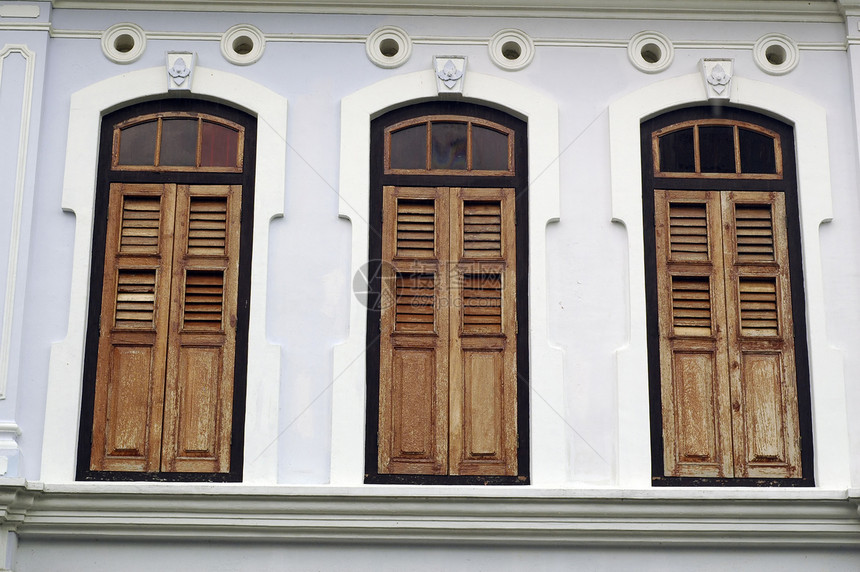 木木窗口殖民木头建筑学历史建筑棕色图片
