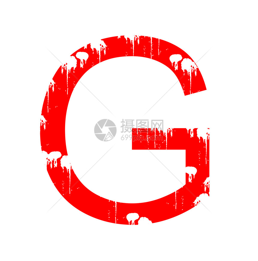 来信 G橡皮字体白色高尔夫球剪贴簿数字字母红色斑点邮票图片