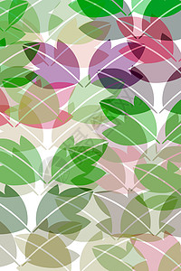 树叶样式邮票韵律插图植物烙印叶子森林季节背景图片