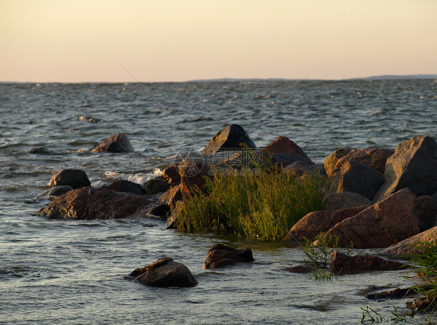 暮海岸海洋日落岩石太阳支撑石头图片