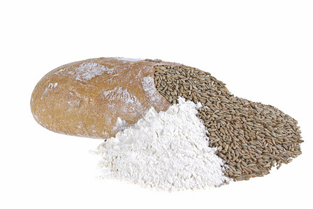 面包植物面粉烘烤粮食背景图片