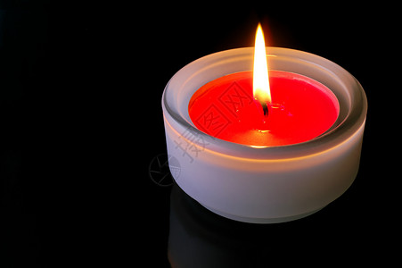 红蜡烛烛光火焰庆典背景图片