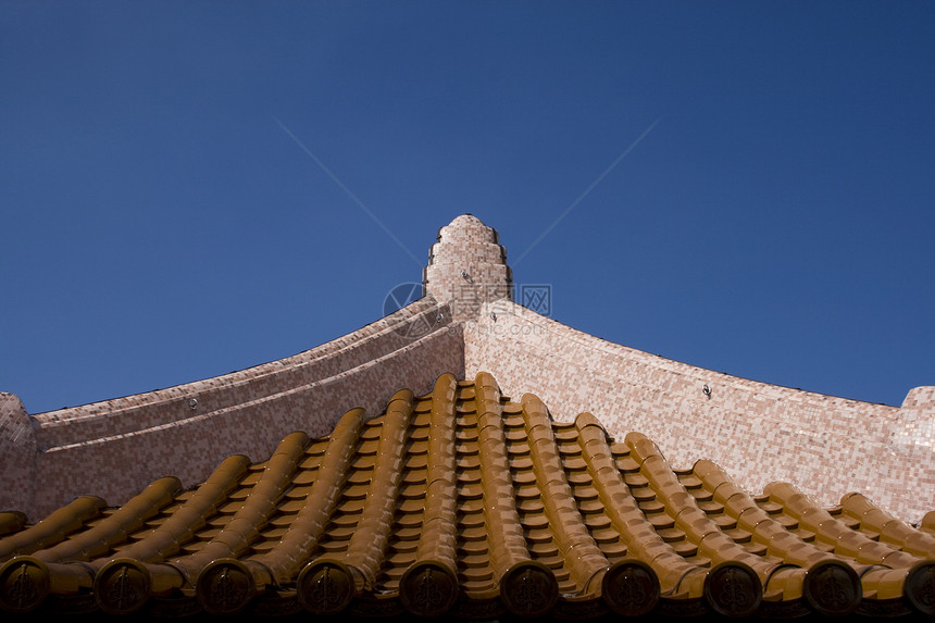 中国屋顶寺庙宗教旅行信仰艺术瓷砖图片