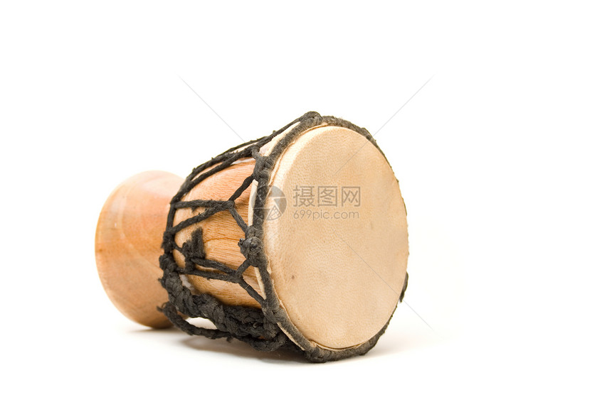 邦戈鼓鼓白色绳索乐器音乐木头仪器手鼓皮革图片