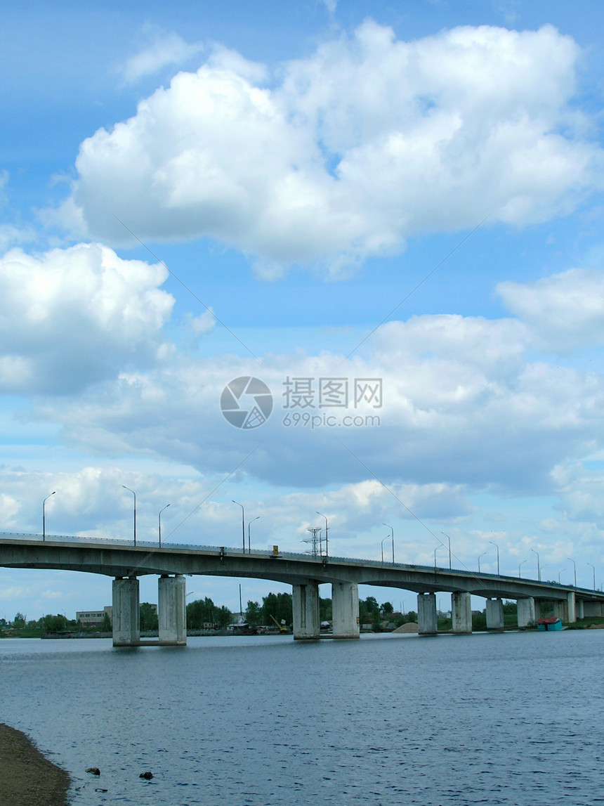 汽车桥桥墙纸城市溪流蓝色白色天堂建筑学地平线图片