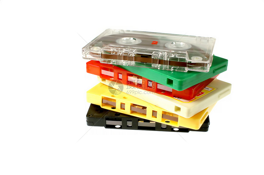 墨盘盒磁带录音机记录磁性白色图片