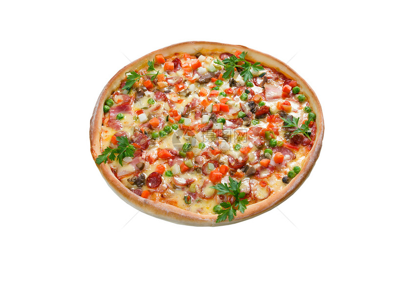 这是美味的比萨饼洋葱小吃营养圆圈圆形餐厅食物脆皮图片