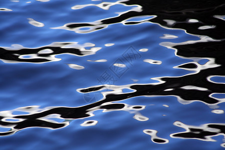 水中的反射运河海浪阴影冷色调波纹涟漪液体波浪状蓝色背景图片