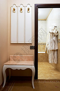 洗浴室橱柜天花板衣帽架温泉地面石头奢华衣架房子大理石背景图片