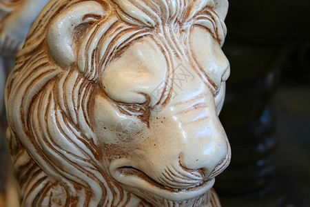 狮子雕像大理石收藏艺术拍卖陶瓷石头集电极制品零售背景图片