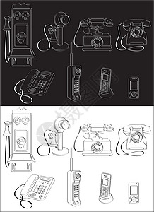 电话变换全套电话背景图片