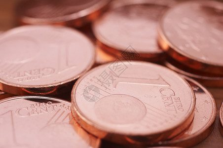 欧元分联盟货币硬币背景图片
