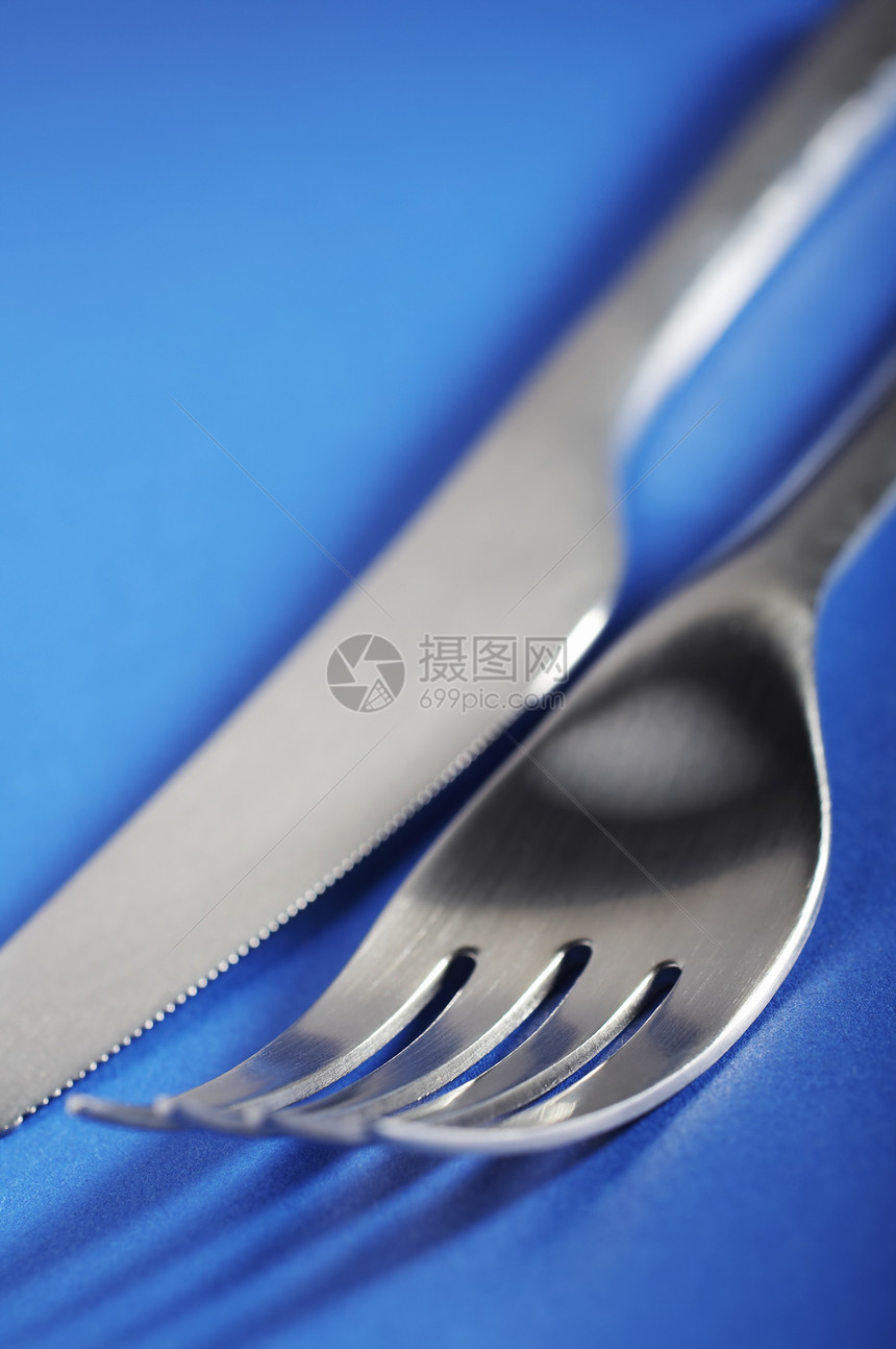 叉子刀不锈钢金属餐具食物银器用餐厨房午餐刀刃用具图片