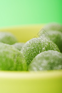 绿色果浆球零食水果饮食甜心育肥脂肪甜点糖果食物口味背景图片
