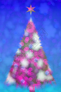 圣诞树灯灯插图背景图片