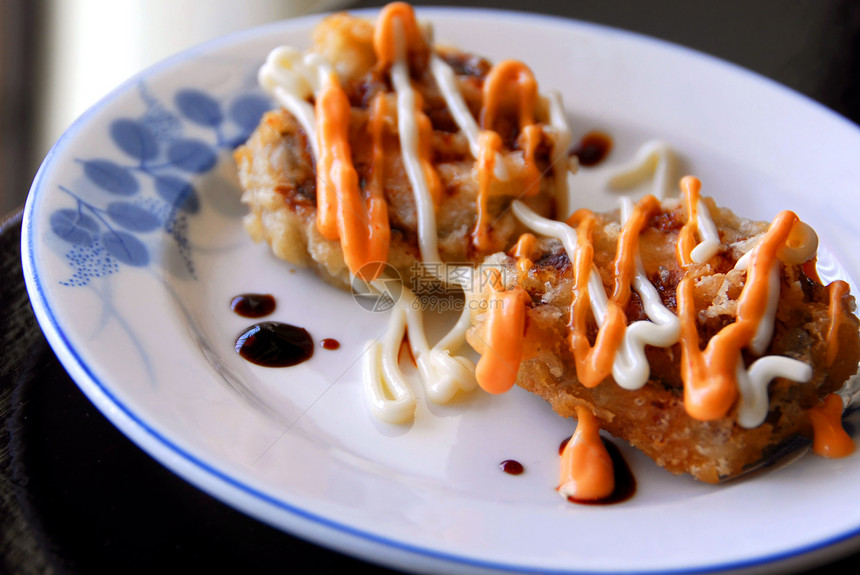 日本料理用餐奢华海鲜油炸炙烤文化推介会食物盘子美食图片