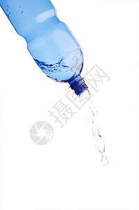游水食物茶点流动白色塑料蓝色液体反射饮料背景图片