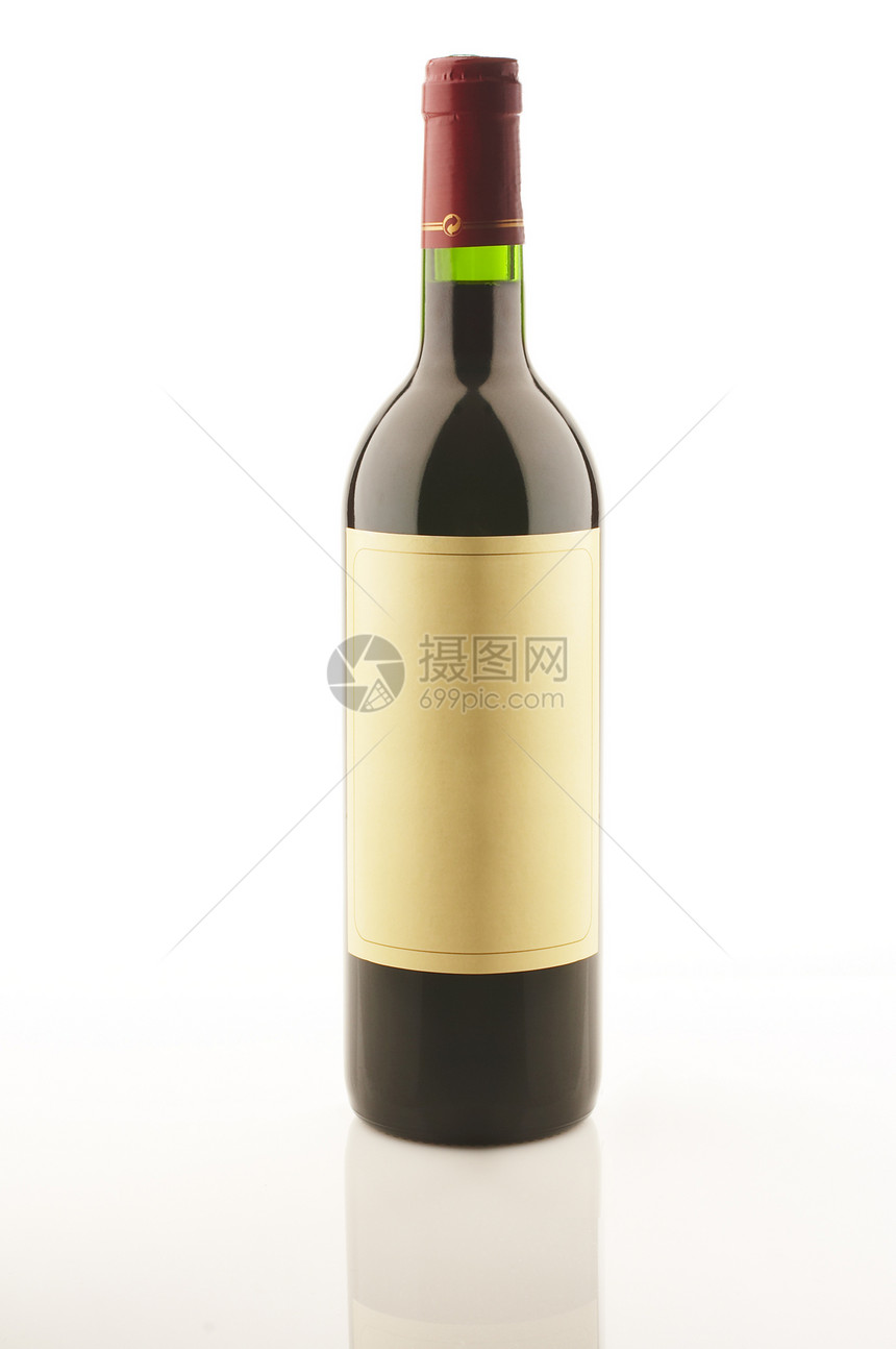 酒瓶酒精标签红色瓶子礼仪图片