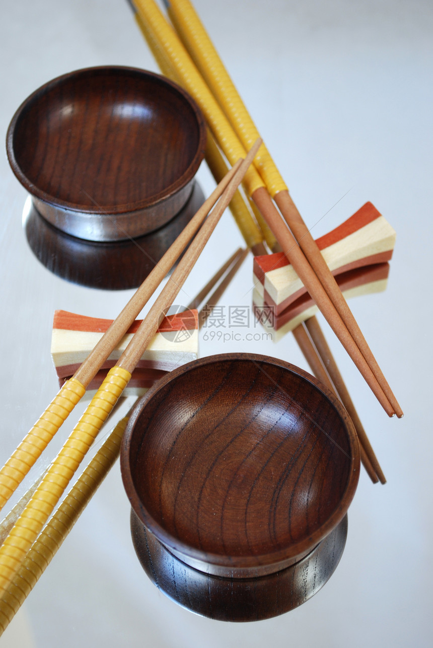 中国筷子静物文化食物盘子厨房木头工具传统图片