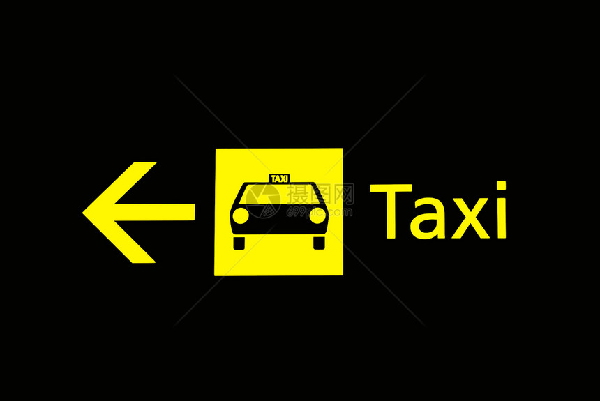 机场标志-出租车图片