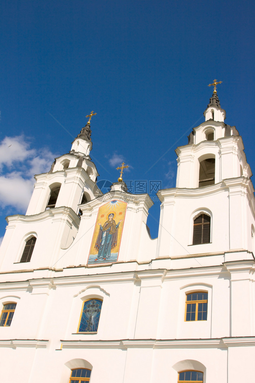 旧正东正教教堂金子教会圆顶宗教天炉图片