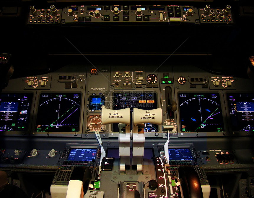 飞行甲板航空公司展示指标喷射飞机技术航空飞行员导航控制面板图片