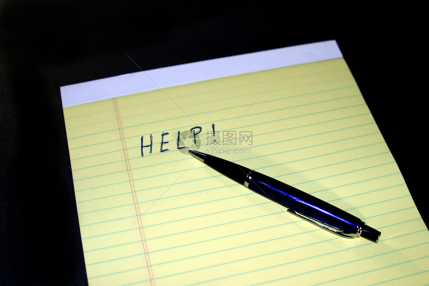 笔记笔纸帮助空白商业黑色床单记事本办公室笔记本学校备忘录软垫图片